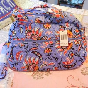 NEW Vera Bradley Compact Traveler Bag in Mural Garden NWT
